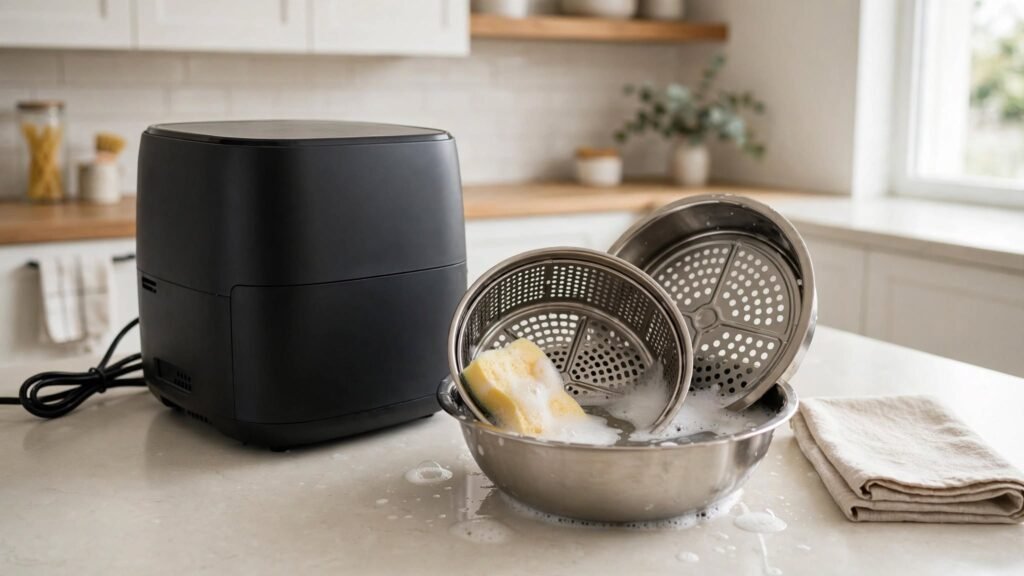 How to clean an air fryer basket