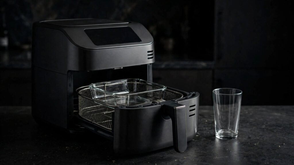 Can You Put Glass in an Air Fryer? baking dish and ordinary glass compared for air fryer use
