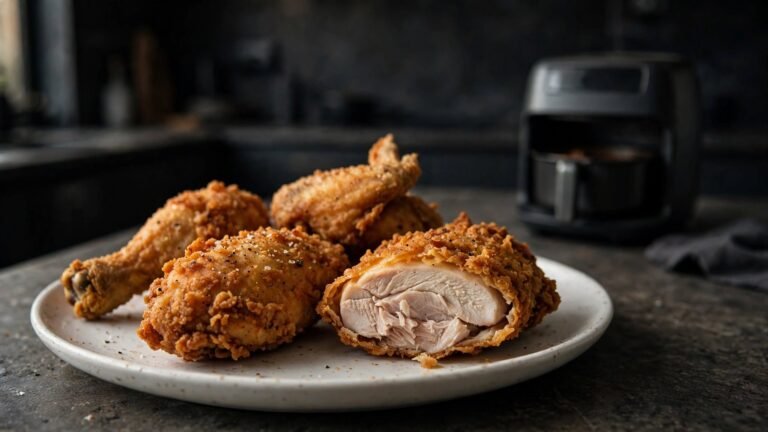 Crispy Reheating Fried Chicken in an air fryer