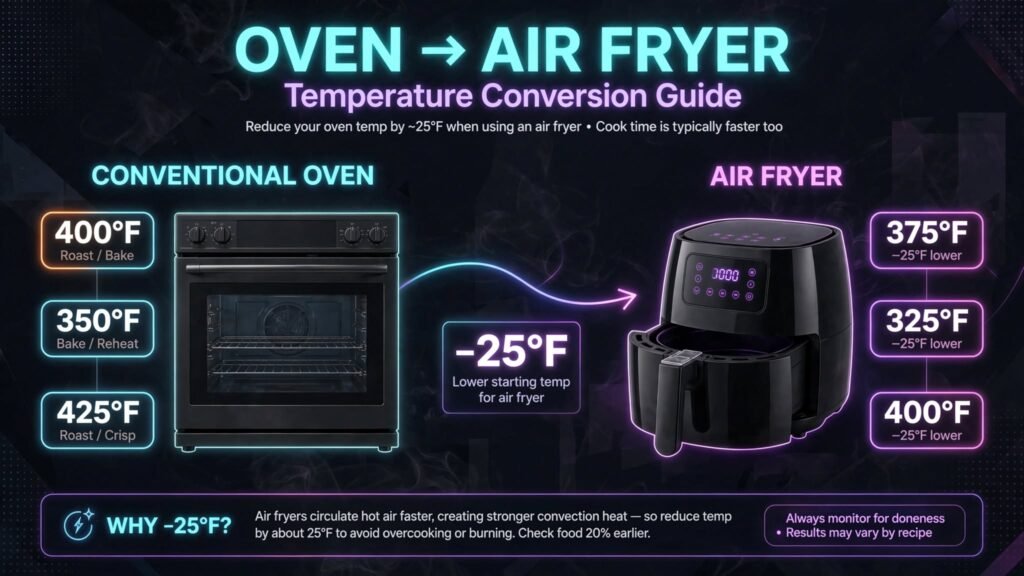 Five steps for converting an oven recipe to an air fryer