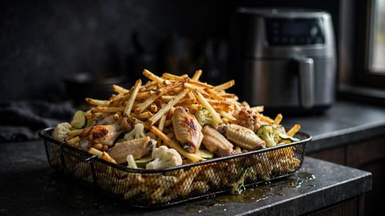 Common Air Fryer Mistakes That Ruin Your Food causing soggy, dry, and uneven food