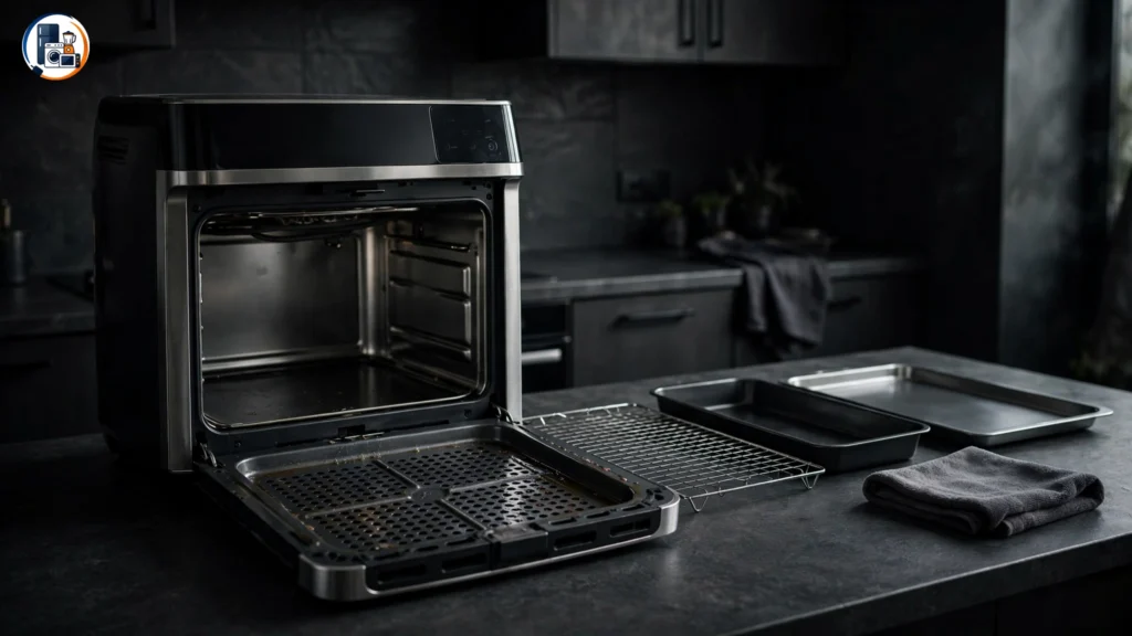 Emeril 360 removable trays and racks during cleaning