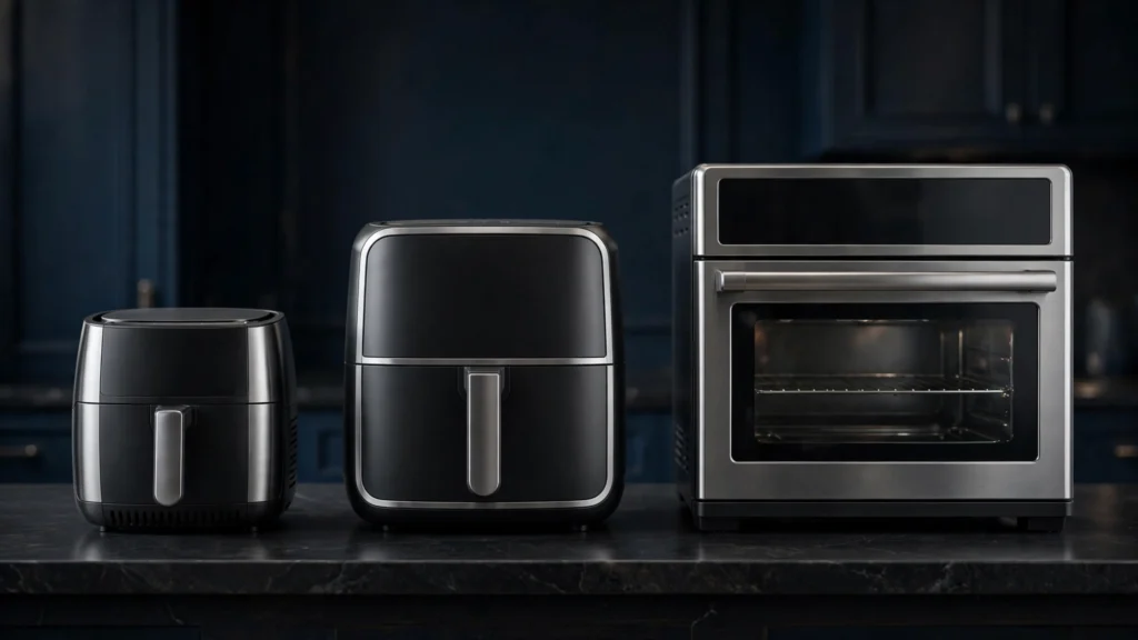 Chefman air fryers ranging from compact to large capacity