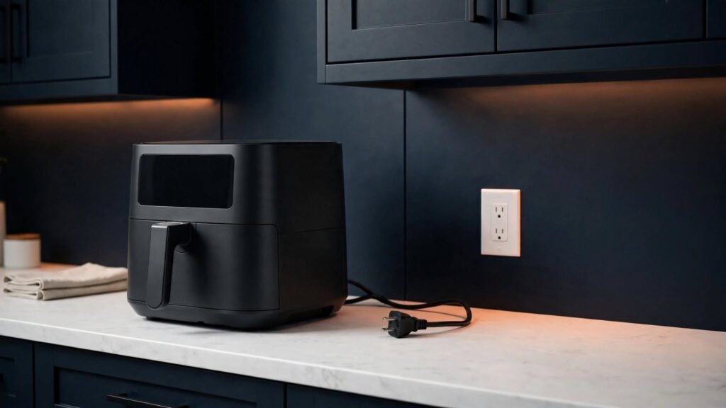 Unplugged air fryer during a basic power reset