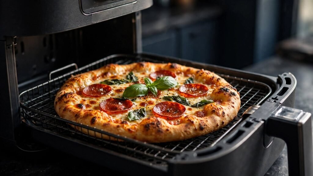 Air Fryer Pizza Fresh and Crispy