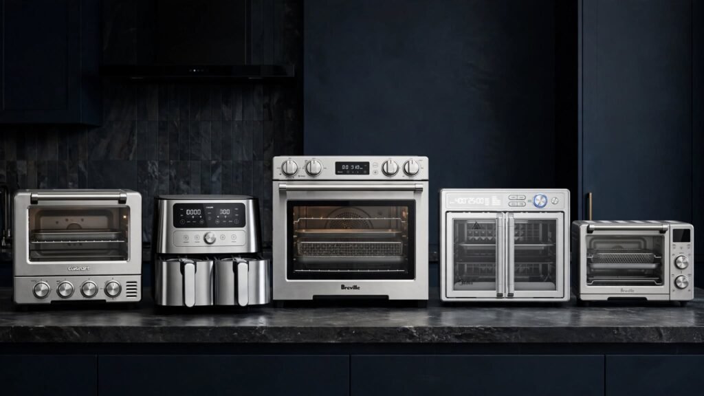 FiveBest Stainless Steel Air Fryer compared on a kitchen countertop